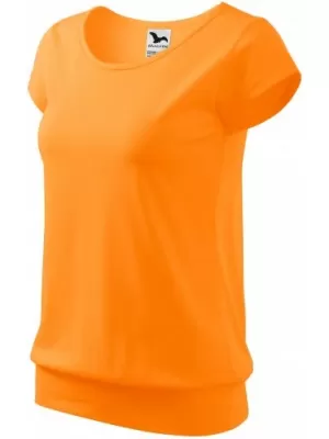 Damen-T-Shirt MALFINI CITY 120 MANDARINE-ORANGE