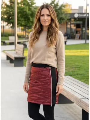 Damenrock ALTISPORT DAISA LSKU364 ROT SCHWARZ