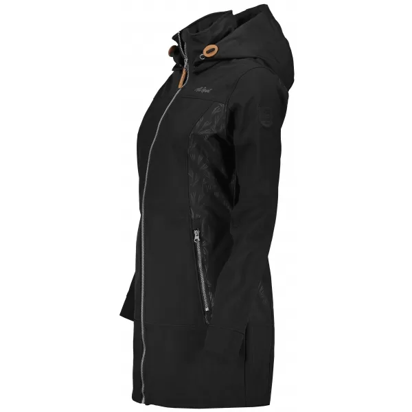  Softshell-Mantel für Damen ALTISPORT GYMA LCTU163 SCHWARZ 