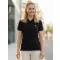 Premium-T-Shirt für Damen mit Kragen ALTISPORT ALW002210 SCHWARZ UND WEIß