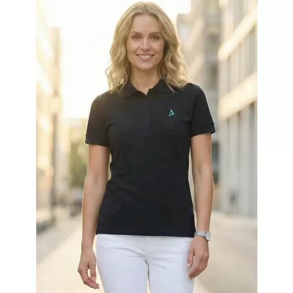  Premium-T-Shirt für Damen mit Kragen ALTISPORT ALW002210 NAVY BLAU 