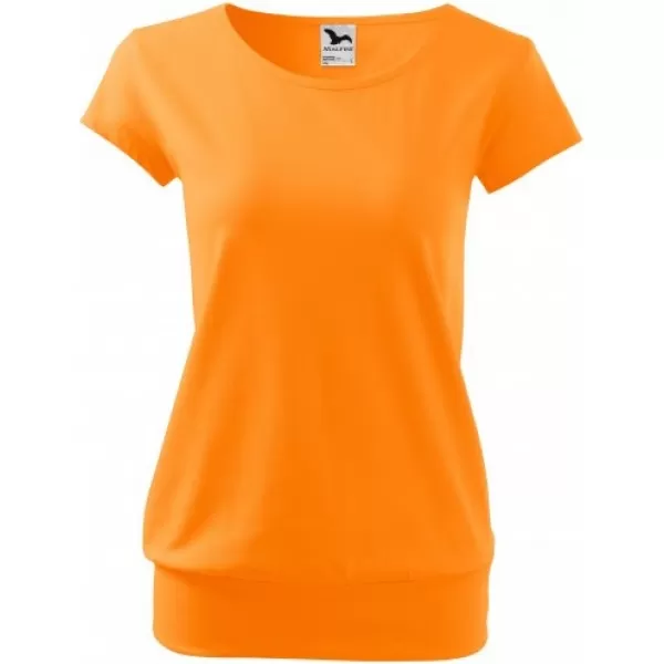  Damen-T-Shirt MALFINI CITY 120 MANDARINE-ORANGE 