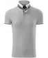 Herren-T-Shirt mit Kragen MALFINI PREMIUM COLLAR UP 256 SILBERGRAU