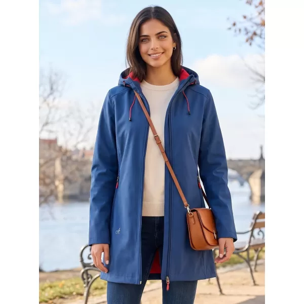  Softshell-Mantel für Damen ALTISPORT DERAURA LCTU166 DUNKELBLAU 