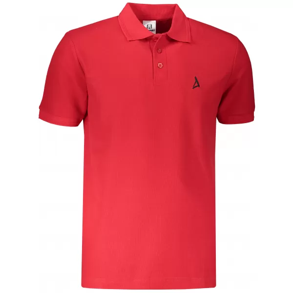  Premium-T-Shirt für Herren mit Kragen ALTISPORT ALM002203 ROT 