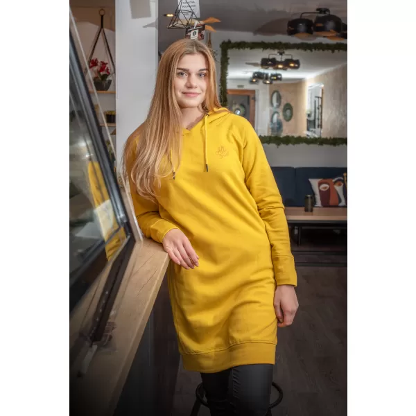  Erweitertes Damen-Sweatshirt ALTISPORT MIBELA LSKU366 GELB 