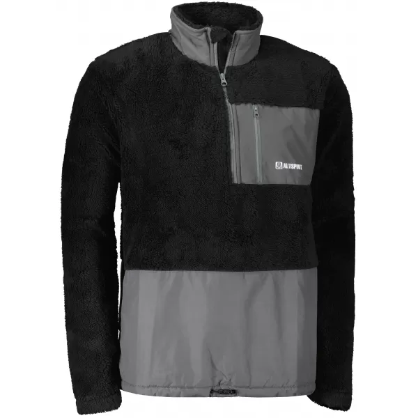  Fleece-Sweatshirt für Herren ALTISPORT HONOB MSWU307 SCHWARZ 