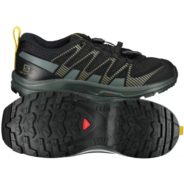  Kinderschuhe SALOMON XA PRO V8 J L41436100 SCHWARZ/GRAU/GELB 