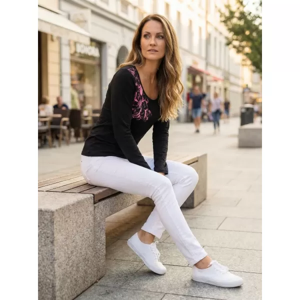  Damen-T-Shirt ALTISPORT KOLIA LTSU837 SCHWARZ 