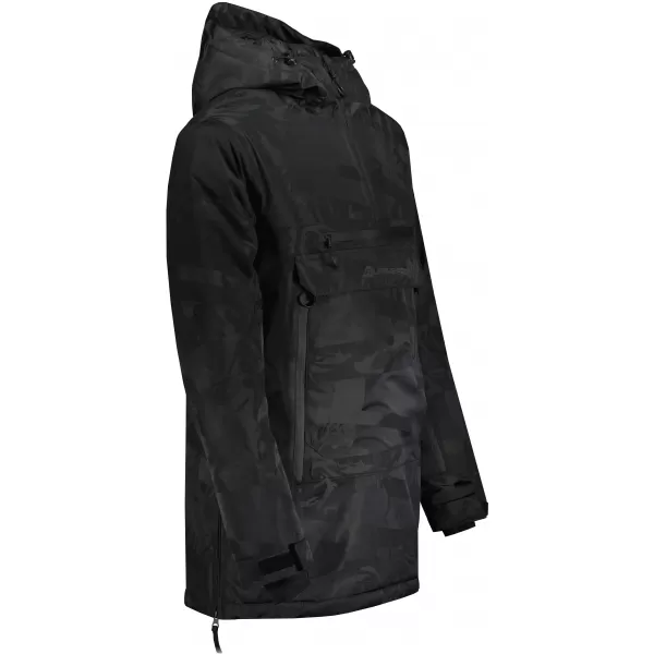  Herren Winterjacke ALPINE PRO CLOC MJCU527 SCHWARZ/GRÜN 