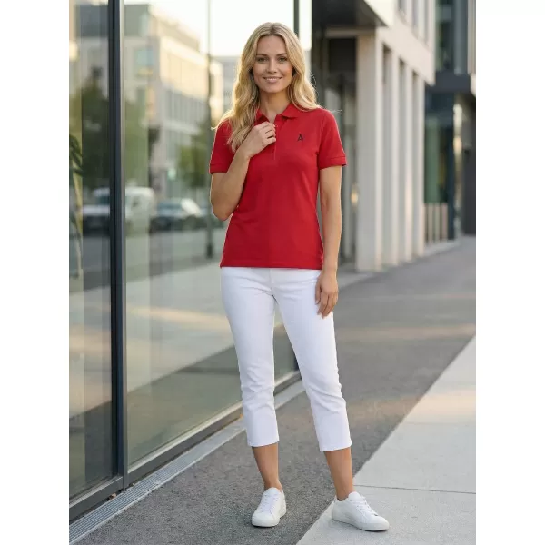 Premium-T-Shirt für Damen mit Kragen ALTISPORT ALW002210 ROT 