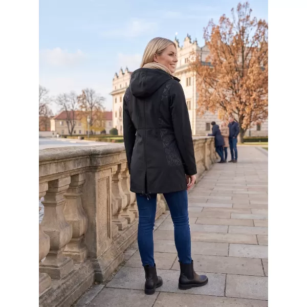  Softshell-Mantel für Damen ALTISPORT GYMA LCTU163 SCHWARZ 