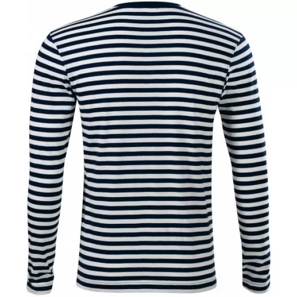  Damen-T-Shirt mit langen Ärmeln MALFINI SAILOR LS 807 MARINEBLAU 