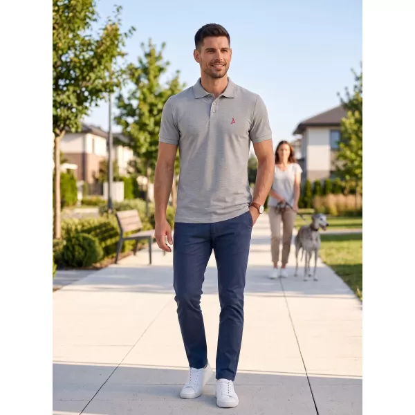 Premium-T-Shirt für Herren mit Kragen ALTISPORT ALM002203 DUNKELGRAUE HIGHLIGHTS 