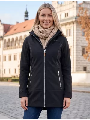 Softshell-Mantel für Damen ALTISPORT GYMA LCTU163 SCHWARZ