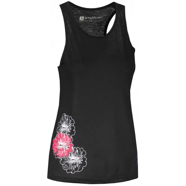  Damen-Tanktop ALTISPORT ALW106AL4 SCHWARZ ROSA 