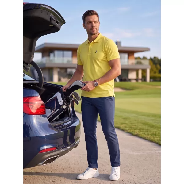  Premium-T-Shirt für Herren mit Kragen ALTISPORT ALM002203 ZITRONE 