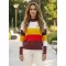 Damenpullover ALTISPORT FRAMA LPLU102 WEIßE STREIFEN