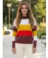 Damenpullover ALTISPORT FRAMA LPLU102 WEIßE STREIFEN