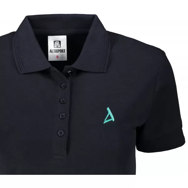  Premium-T-Shirt für Damen mit Kragen ALTISPORT ALW002210 NAVY BLAU 
