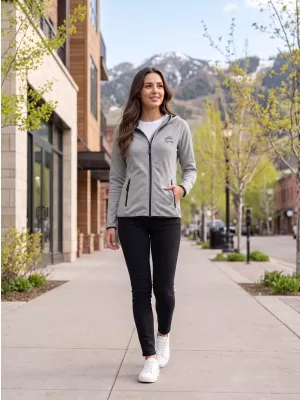 Premium-Sweatshirt für Damen ALTISPORT ALW056418 DUNKELGRAUE HIGHLIGHTS