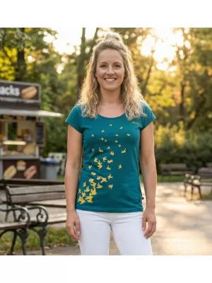Damen-T-Shirt ALTISPORT JEDRA LTSU841 KEROSIN