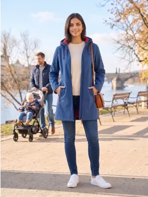 Softshell-Mantel für Damen ALTISPORT DERAURA LCTU166 DUNKELBLAU