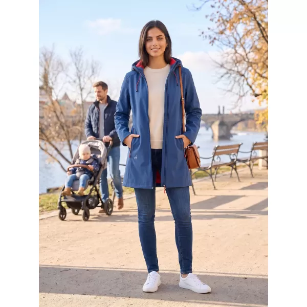  Softshell-Mantel für Damen ALTISPORT DERAURA LCTU166 DUNKELBLAU 