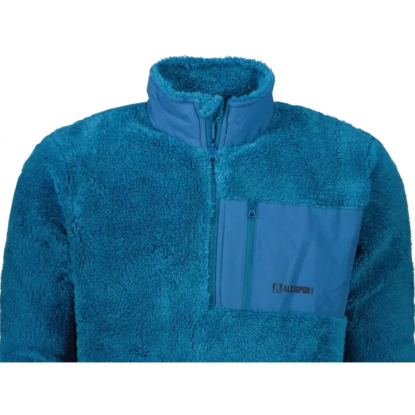  Fleece-Sweatshirt für Herren ALTISPORT HONOB MSWU307 BLAU 