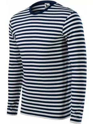 Damen-T-Shirt mit langen Ärmeln MALFINI SAILOR LS 807 MARINEBLAU