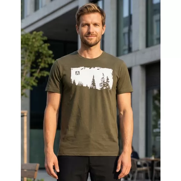 Pánské triko ALTISPORT CARRYOVER ALM111129 MILITARY 