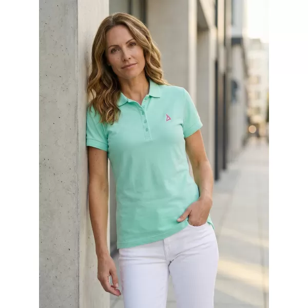  Premium-T-Shirt für Damen mit Kragen ALTISPORT ALW002210 MINZE 