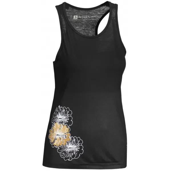  Damen-Tanktop ALTISPORT ALW106AL4 SCHWARZ UND GOLD 