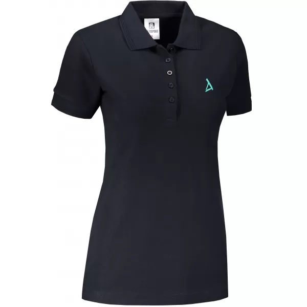  Premium-T-Shirt für Damen mit Kragen ALTISPORT ALW002210 NAVY BLAU 