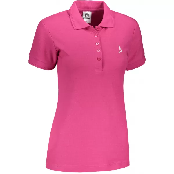  Premium-T-Shirt für Damen mit Kragen ALTISPORT ALW002210 LILA 