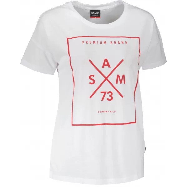  Damen-T-Shirt mit kurzen Ärmeln SAM 73 TANYA WT 826 WEIß 