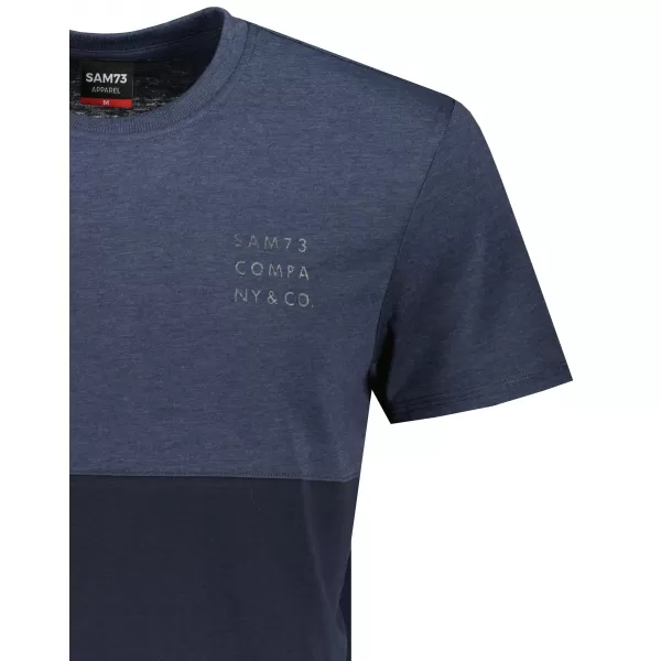  Herren t -Shirt mit kurzen Ärmeln SAM 73 KILLIAN MT 781 BLAU 