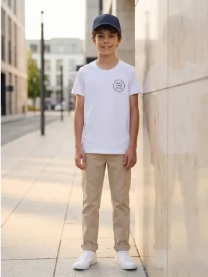 Boy T -Shirt mit kurzen Ärmeln SAM 73 BLAIR BT 551 WEIß
