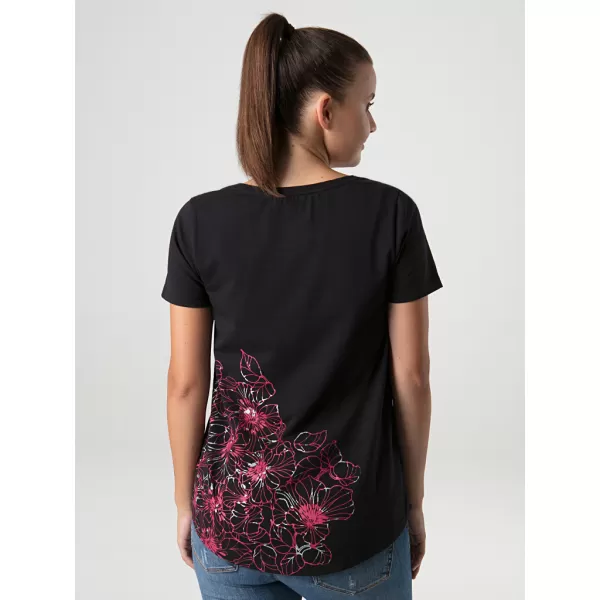  Damen-T-Shirt LOAP ABANA SCHWARZ 