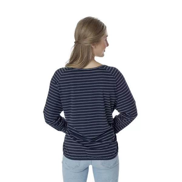  Frauen t -Shirt mit langen Ärmeln SAM 73 PAULA WT 836 DUNKELBLAU 