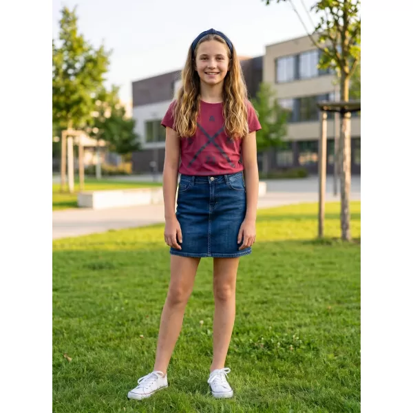 Girl's T -Shirt mit kurzen Ärmeln SAM 73 CAROLINE GT 554 DUNKELROSA 