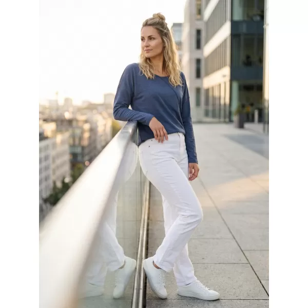  Frauen t -Shirt mit langen Ärmeln SAM 73 SANDRA WT 830 BLAU 