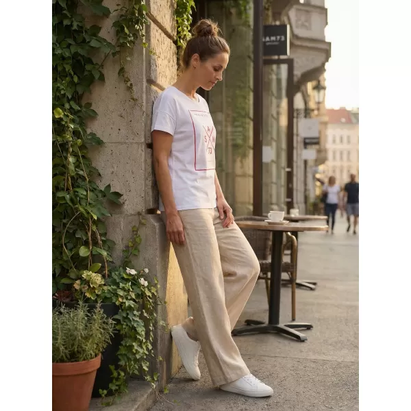  Damen-T-Shirt mit kurzen Ärmeln SAM 73 TANYA WT 826 WEIß 