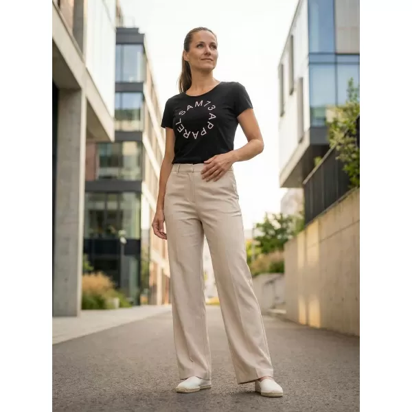  Frauen t -Shirt mit kurzen Ärmeln SAM 73 ARIAS WT 825 SCHWARZ 
