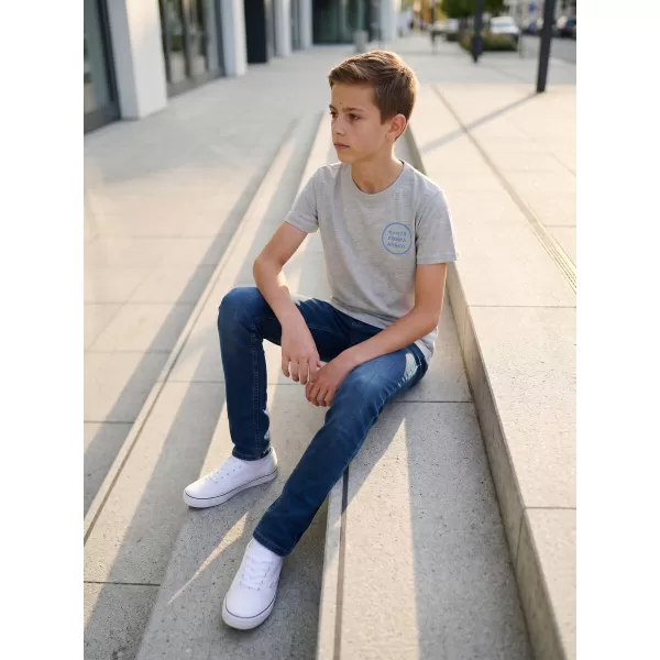  Boy T -Shirt mit kurzen Ärmeln SAM 73 BLAIR BT 551 HELLGRAU 