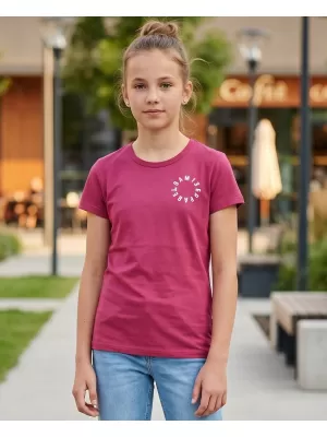 Girl's T -Shirt mit kurzen Ärmeln SAM 73 LEONI GT 553 DUNKELROSA