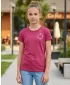 Girl's T -Shirt mit kurzen Ärmeln SAM 73 LEONI GT 553 DUNKELROSA