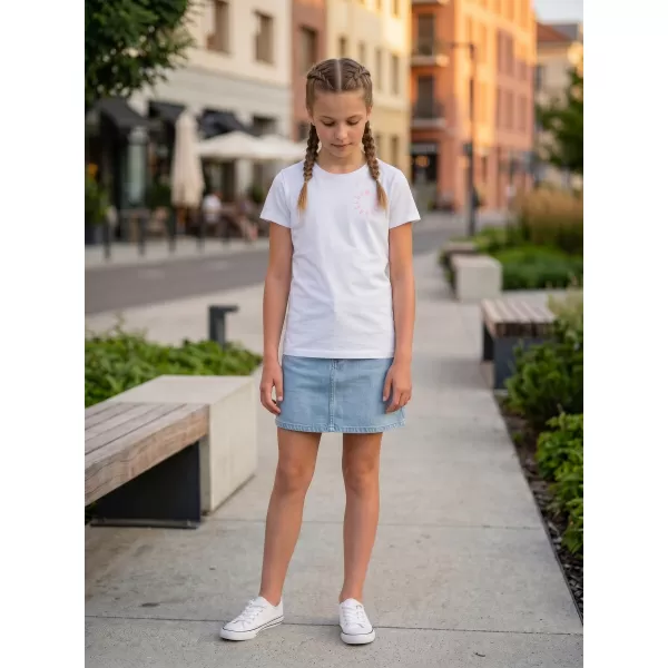  Girl's T -Shirt mit kurzen Ärmeln SAM 73 LEONI GT 553 WEIß 