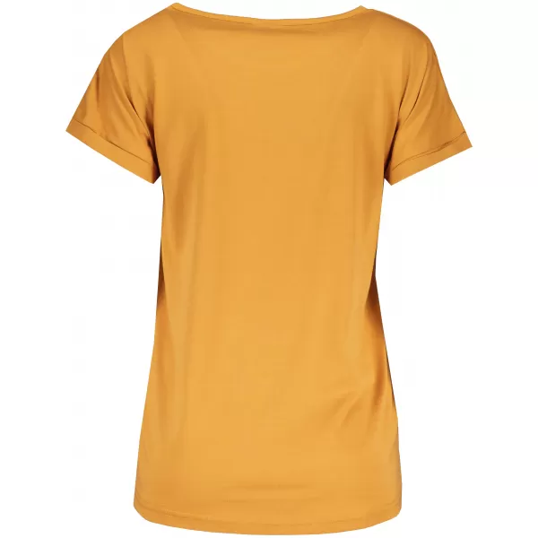  Frauen t -Shirt mit kurzen Ärmeln SAM 73 LEAH WT 828 DUNKLER OCKER 