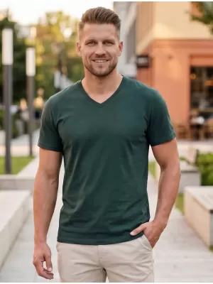 Herren t -Shirt mit kurzen Ärmeln SAM 73 JAY MT 807 ARMEE